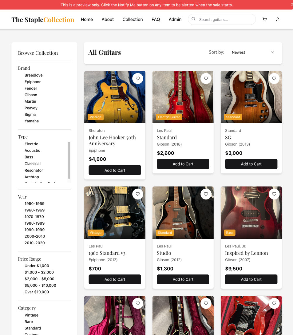Screen shot of the site home page